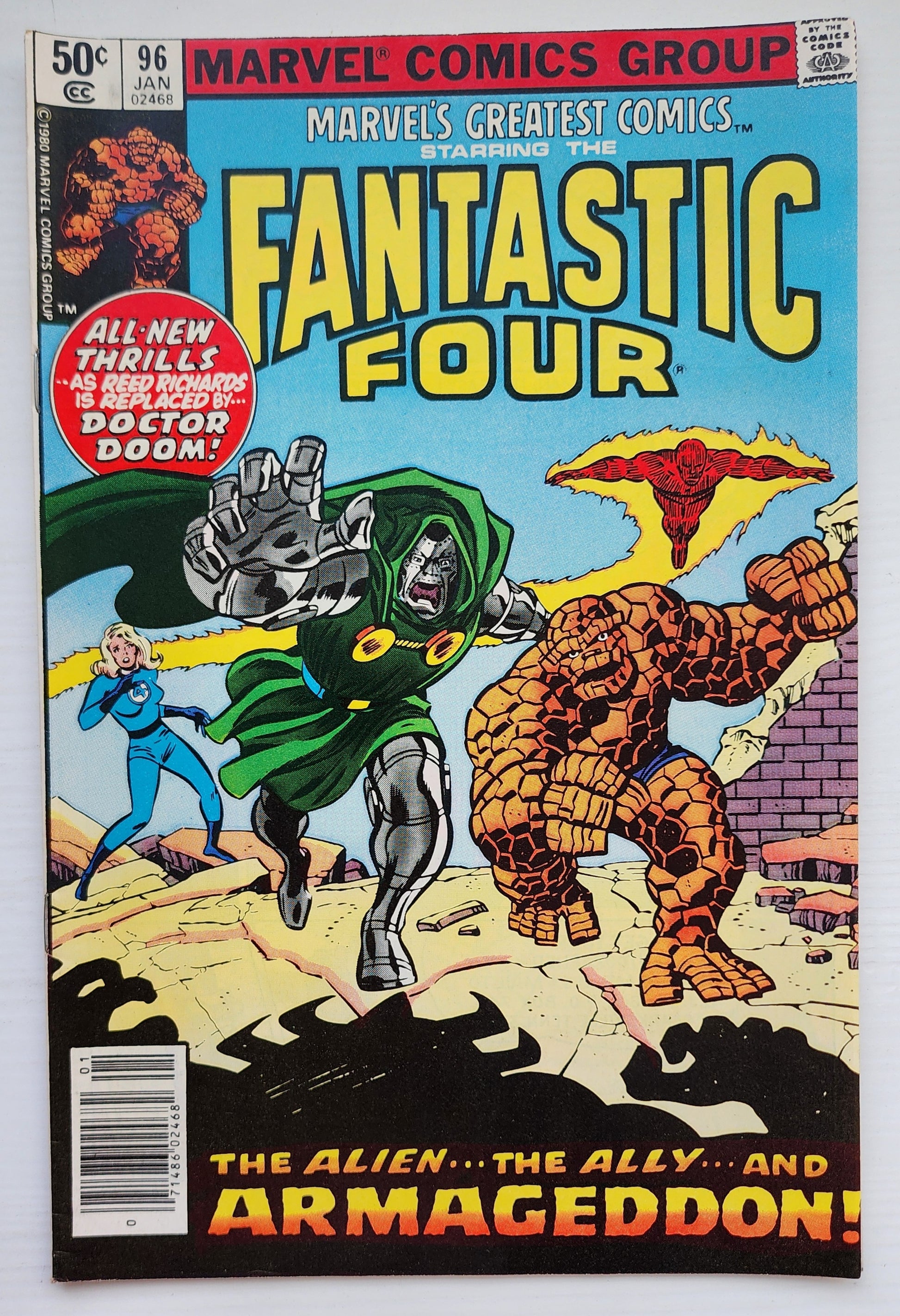 MARVELS GREATEST COMICS #96 FANTASTIC FOUR 1981 NEWSSTAND Fantastic Four MARVEL COMICS
