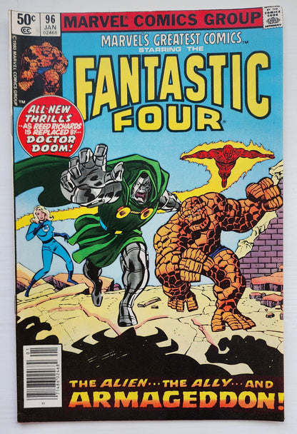MARVELS GREATEST COMICS #96 FANTASTIC FOUR 1981 NEWSSTAND Fantastic Four MARVEL COMICS