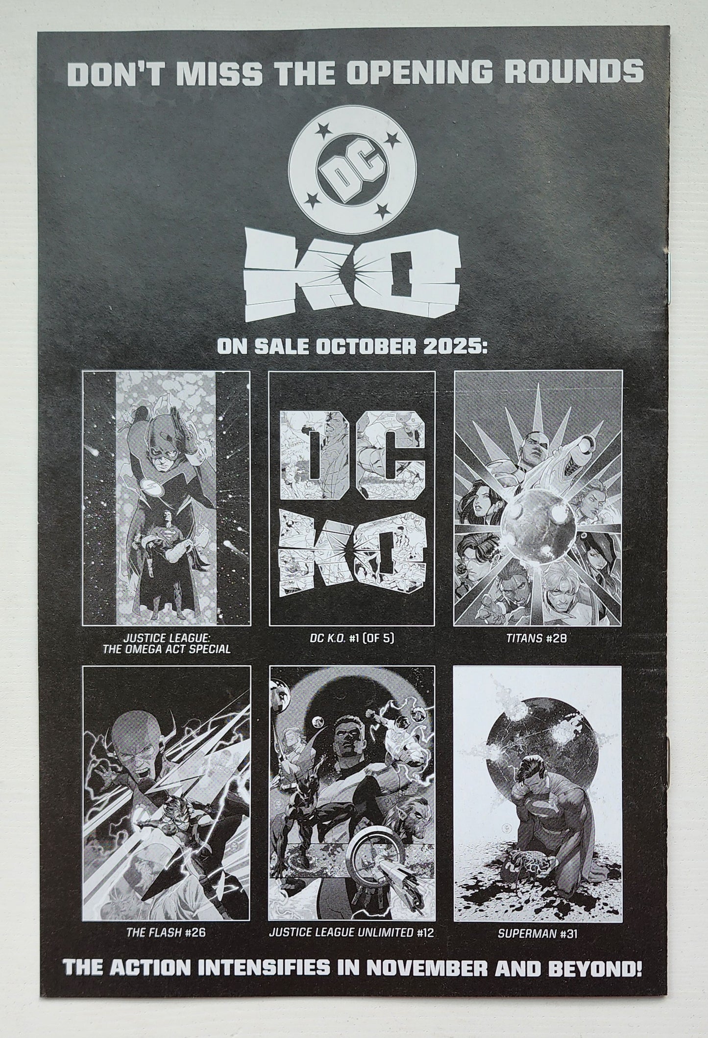 DC KO #1 SDCC 2025 EXCLUSIVE ASHCAN 2025 DC KO DC COMICS