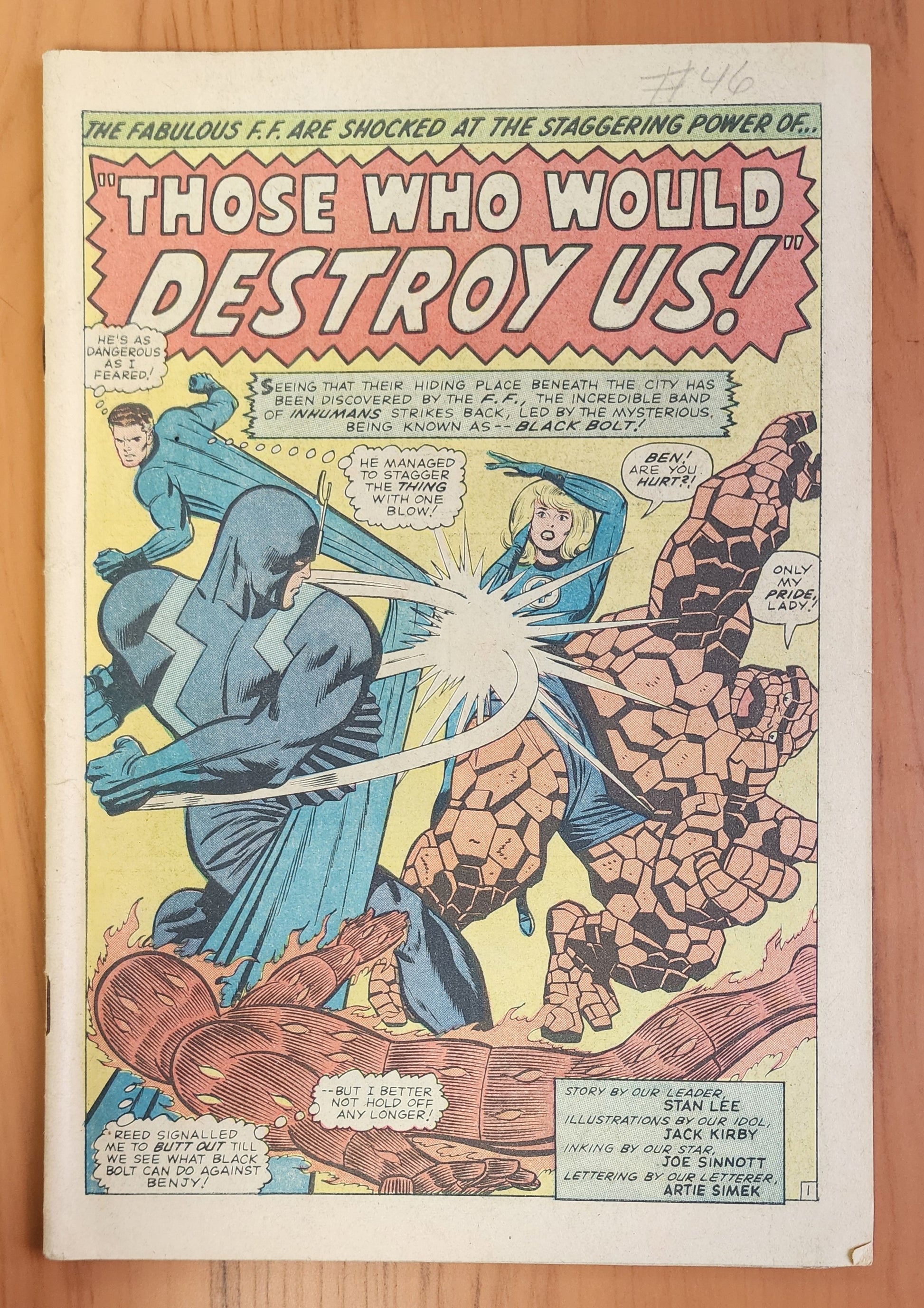FANTASTIC FOUR #46 1966 (1ST APP BLACK BOLT) [J02] Fantastic Four MARVEL COMICS