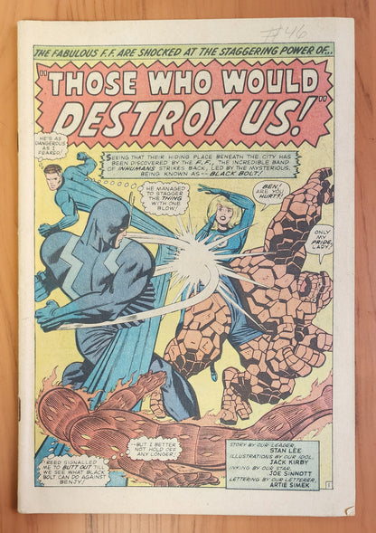 FANTASTIC FOUR #46 1966 (1ST APP BLACK BOLT) [J02] Fantastic Four MARVEL COMICS