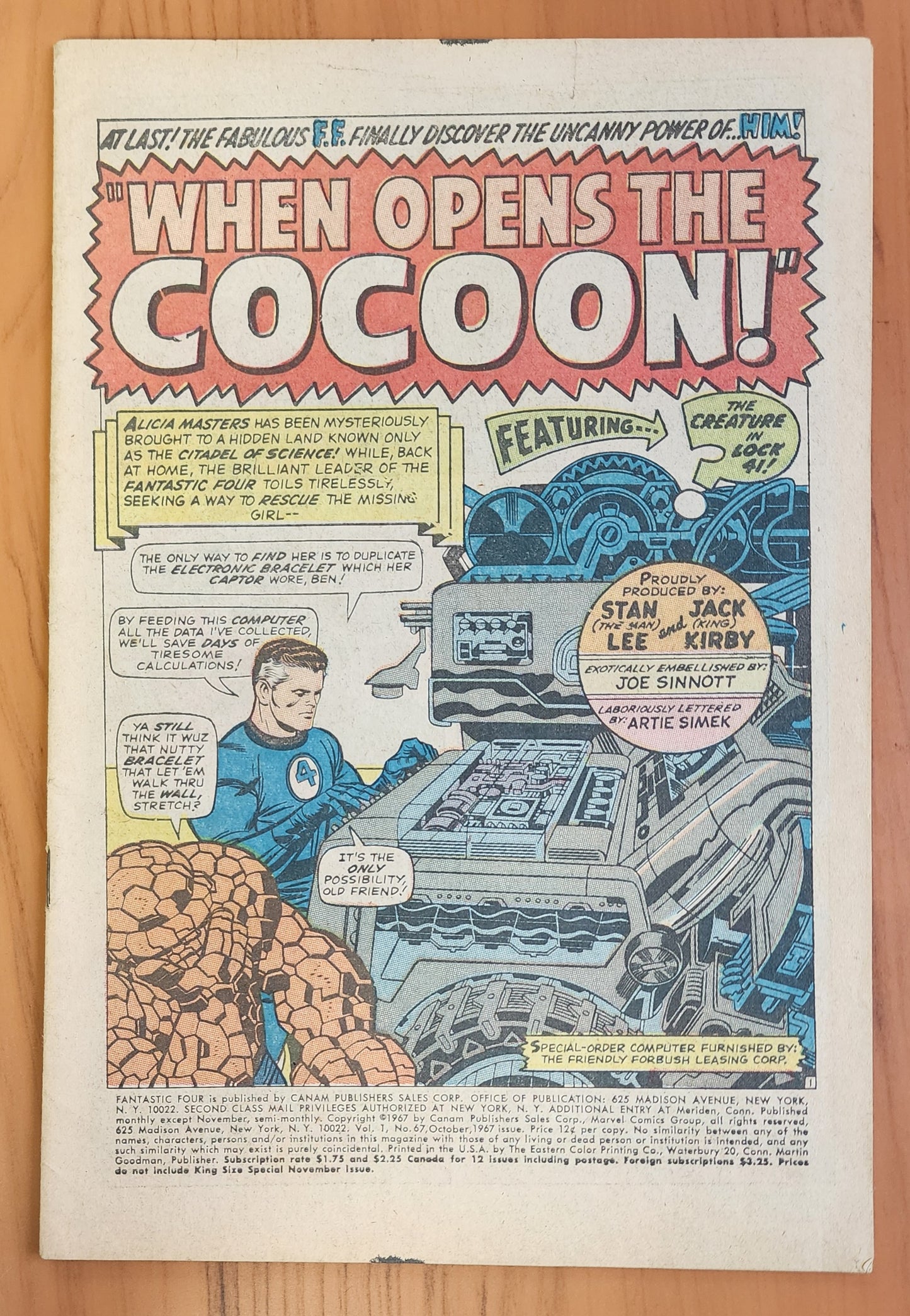 FANTASTIC FOUR #67 1967 Fantastic Four MARVEL COMICS