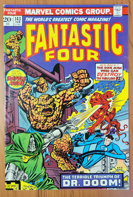 FANTASTIC FOUR #143 1974 Fantastic Four MARVEL COMICS