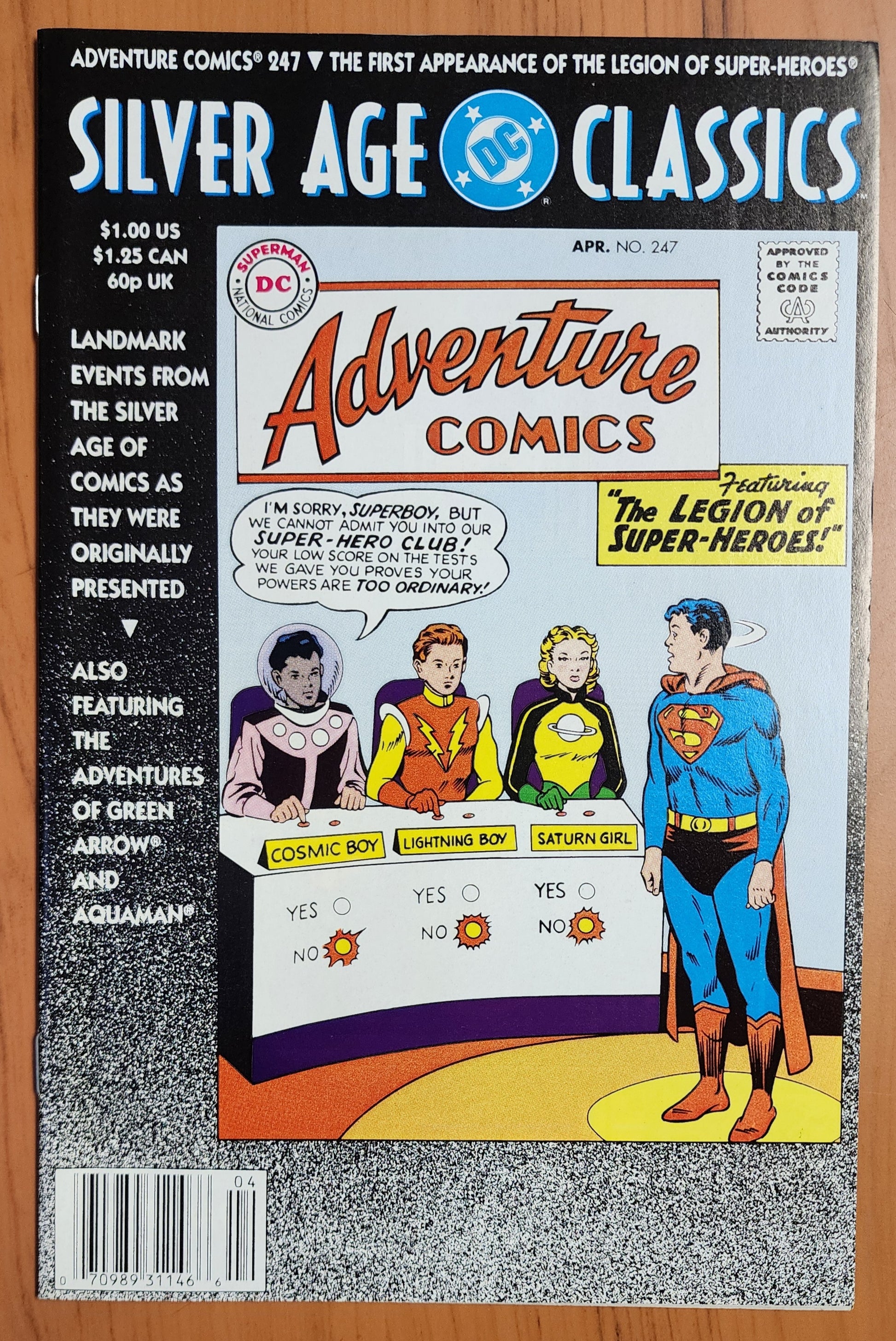 DC SILVER AGE CLASSICS ADVENTURE COMICS #247 1992 Adventure Comics DC COMICS