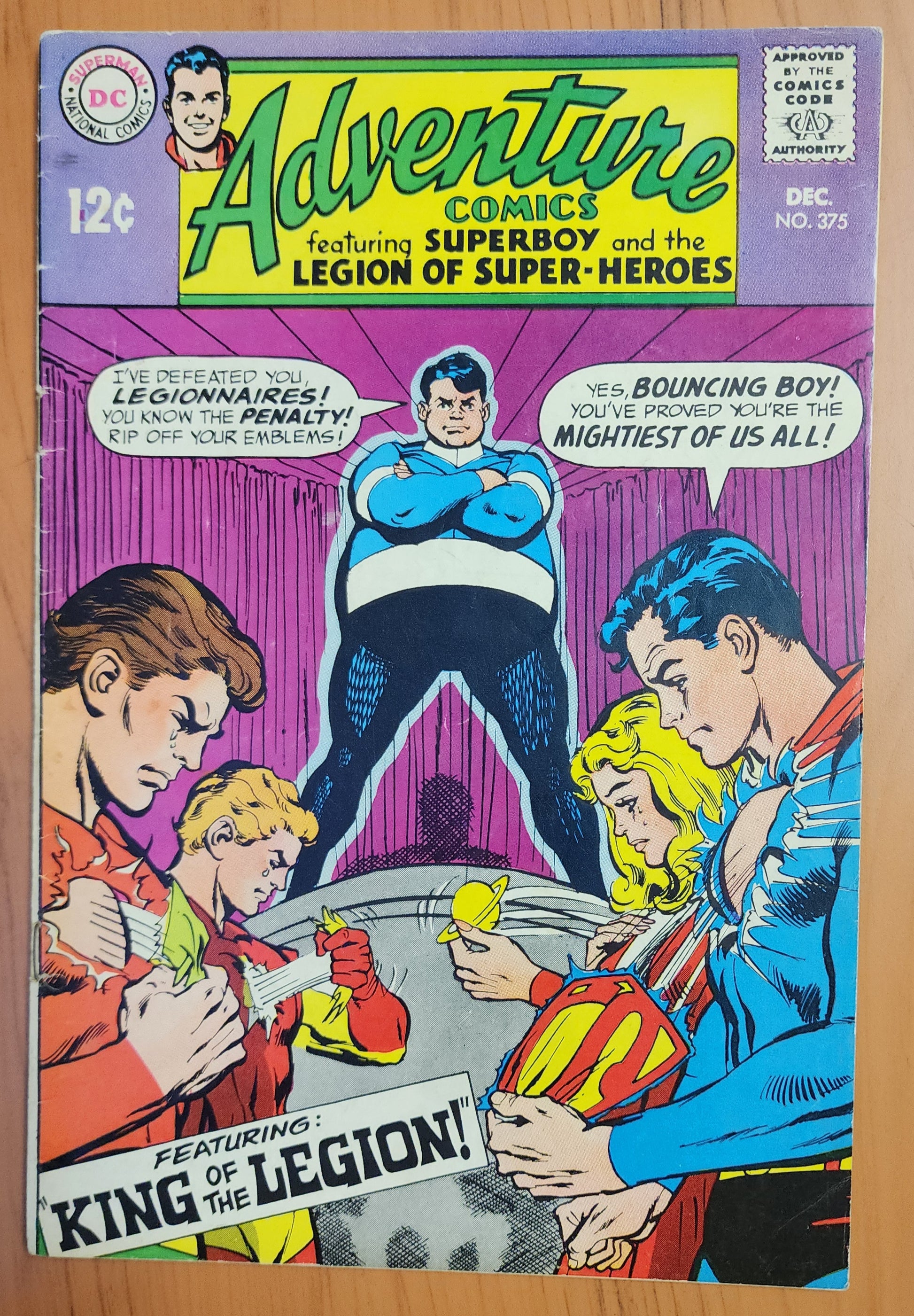 ADVENTURE COMICS #375 1968 (1ST APP WANDERERS) [J01] Adventure Comics DC COMICS