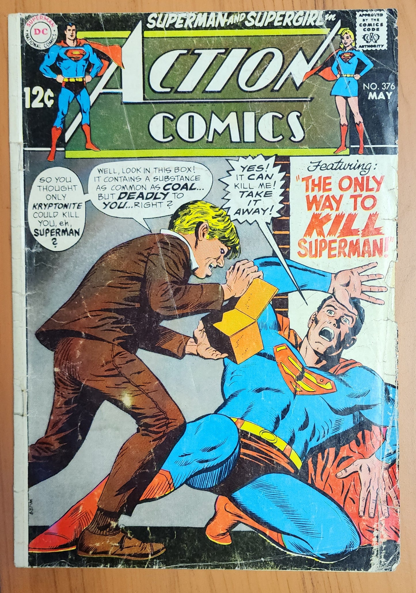 ACTION COMICS #376 1969 Action Comics DC COMICS