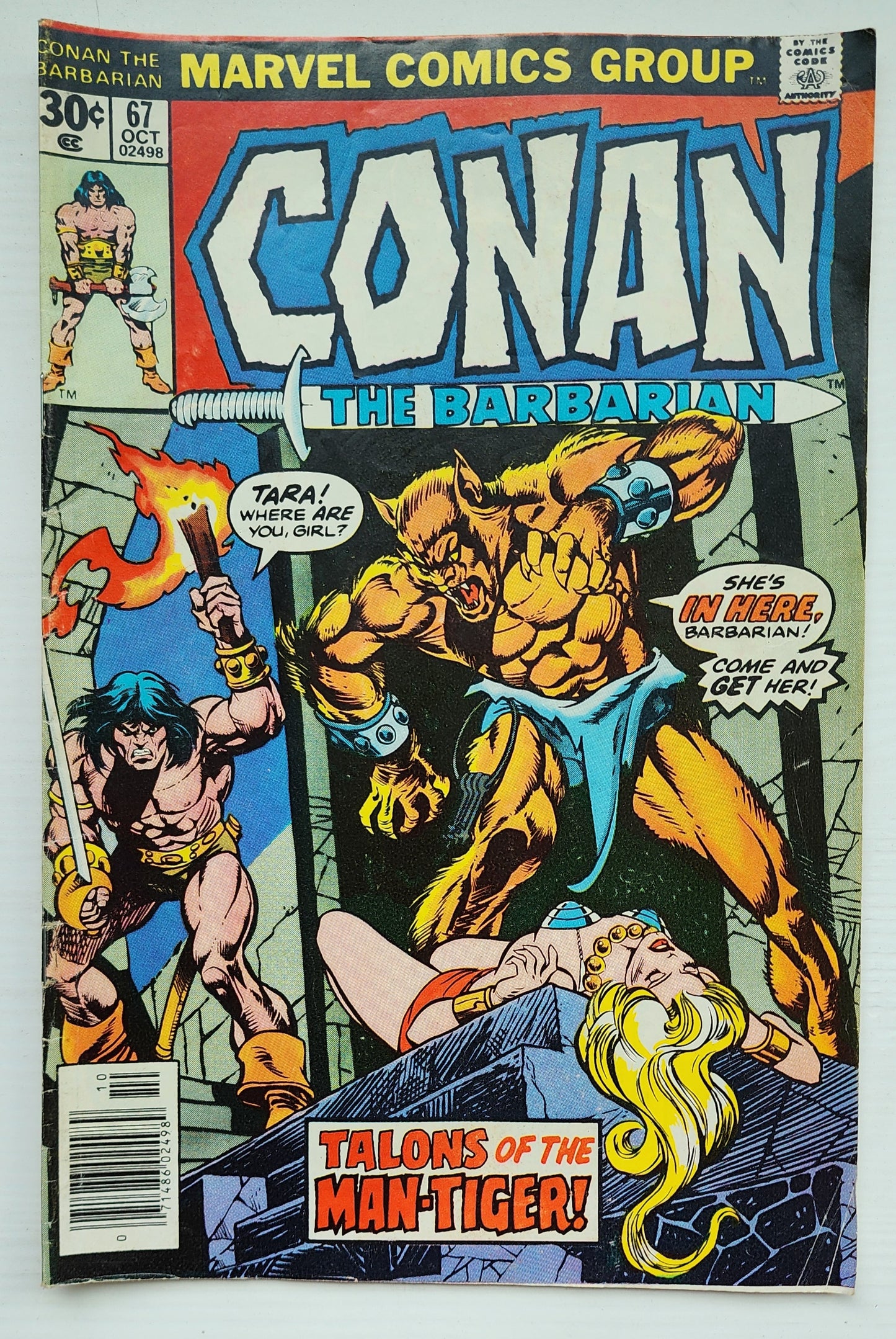 CONAN THE BARBARIAN #67 1976 Conan MARVEL COMICS