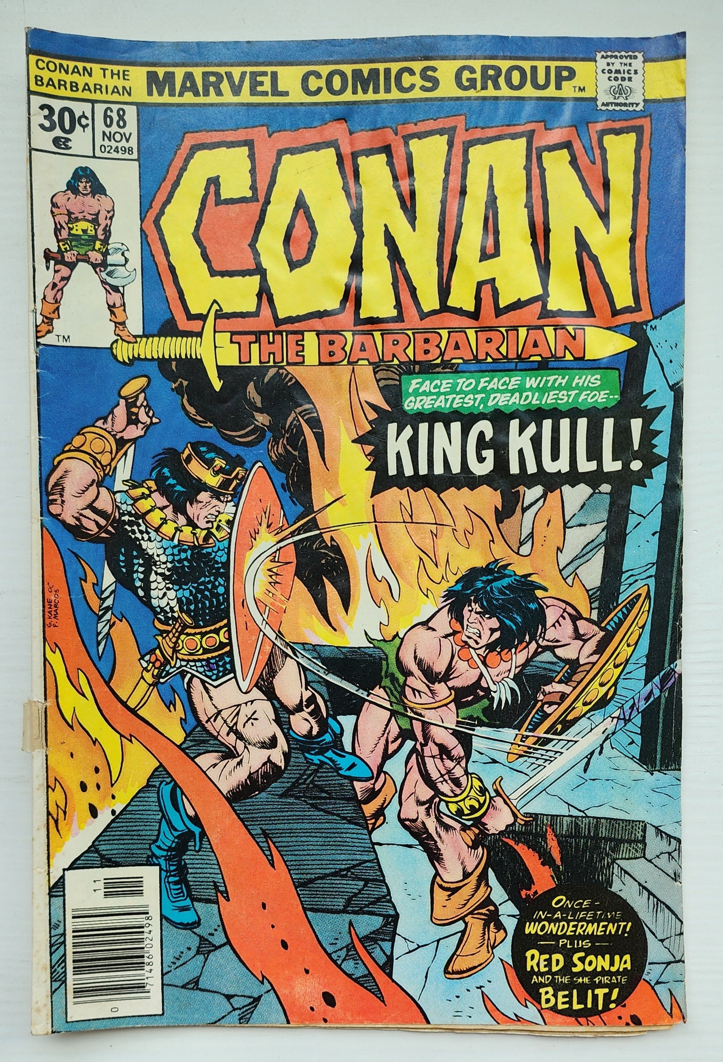 CONAN THE BARBARIAN #68 1976 Conan MARVEL COMICS