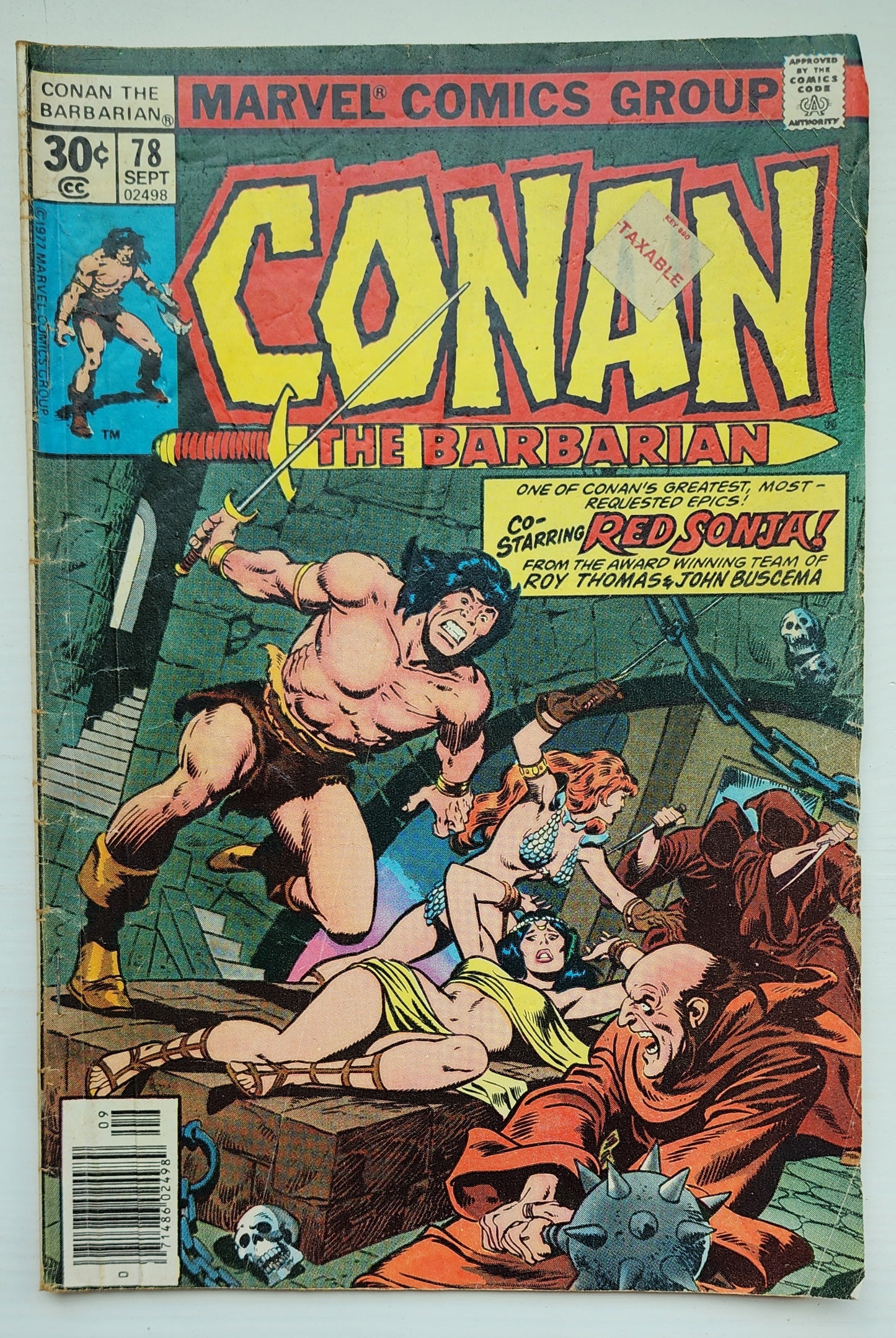 CONAN THE BARBARIAN #78 1977 Conan MARVEL COMICS