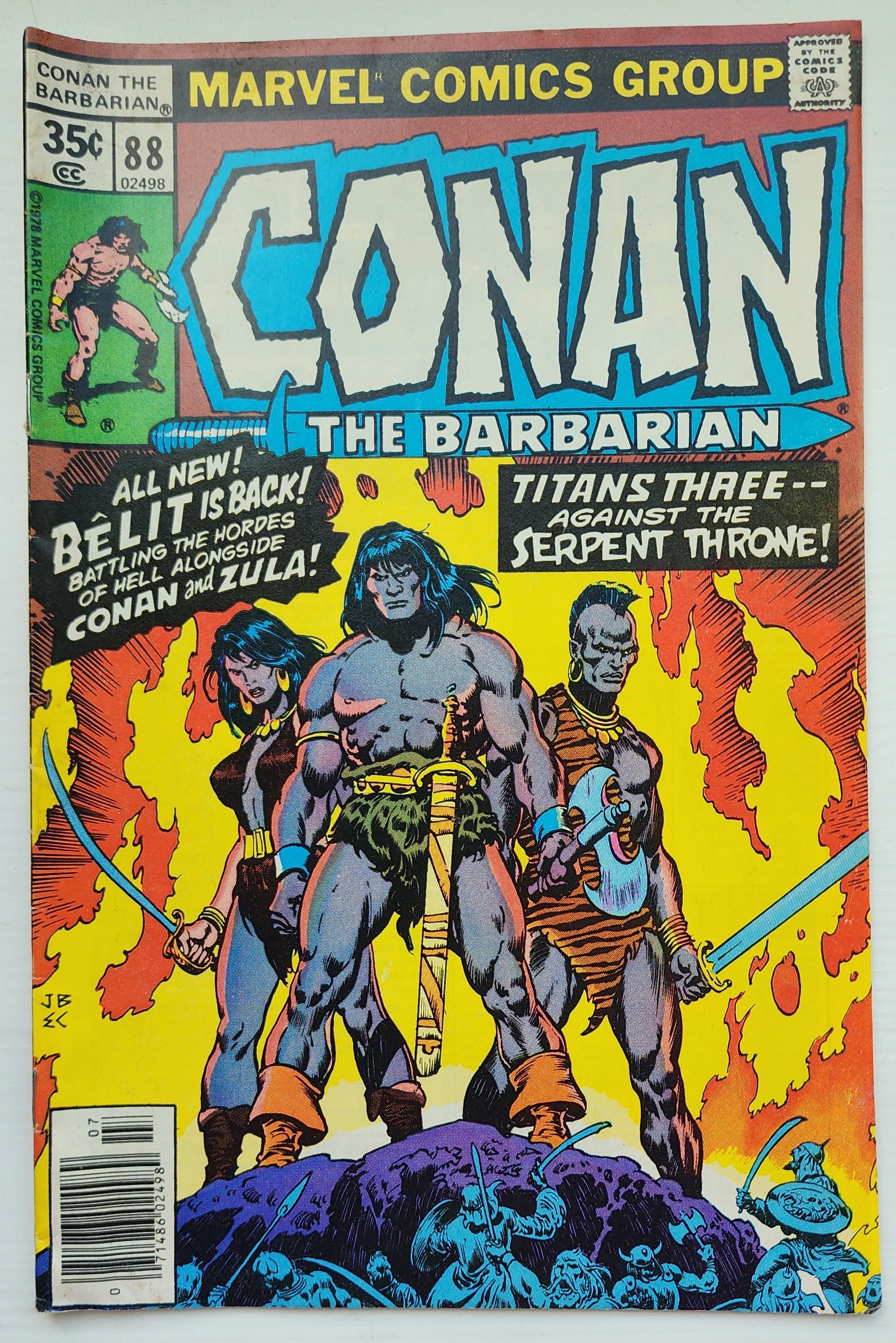 CONAN THE BARBARIAN #88 1978 Conan MARVEL COMICS