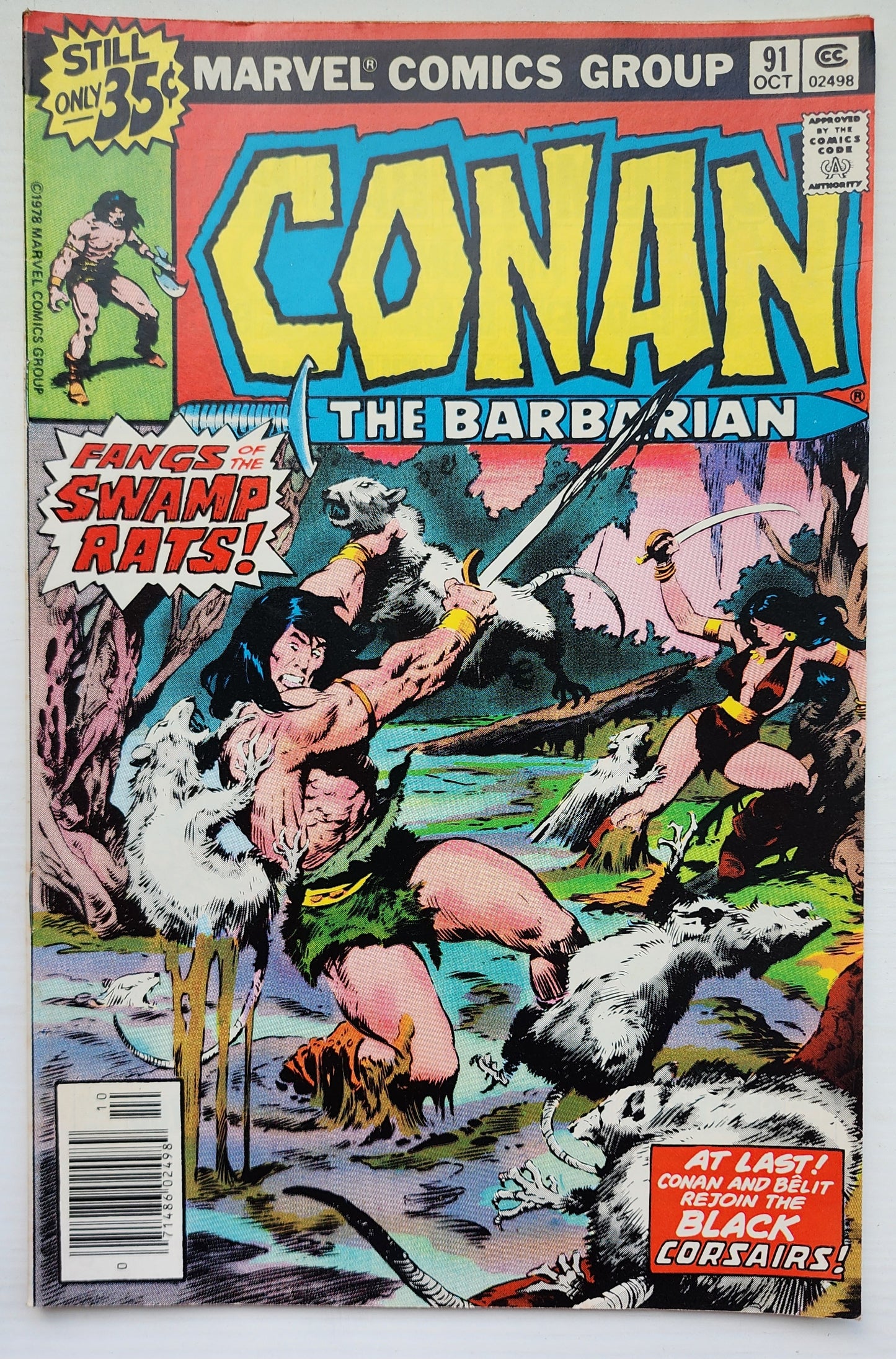 CONAN THE BARBARIAN #91 1978 Conan MARVEL COMICS