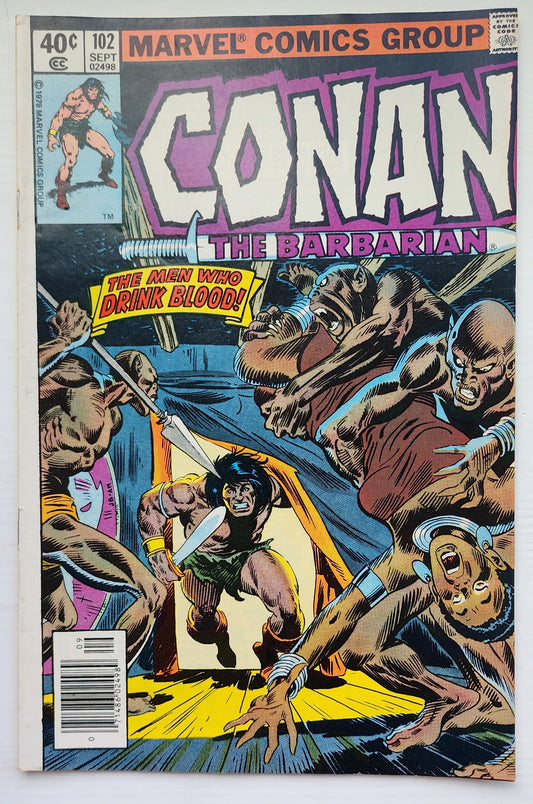 CONAN THE BARBARIAN #102 1979 NEWSSTAND Conan MARVEL COMICS