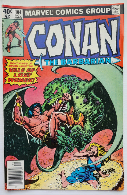 CONAN THE BARBARIAN #104 1979 NEWSSTAND Conan MARVEL COMICS