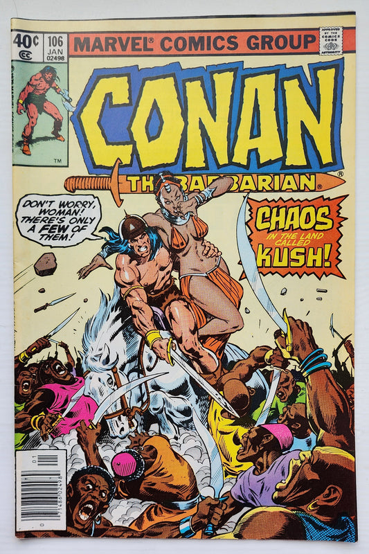 CONAN THE BARBARIAN #106 1980 NEWSSTAND Conan MARVEL COMICS