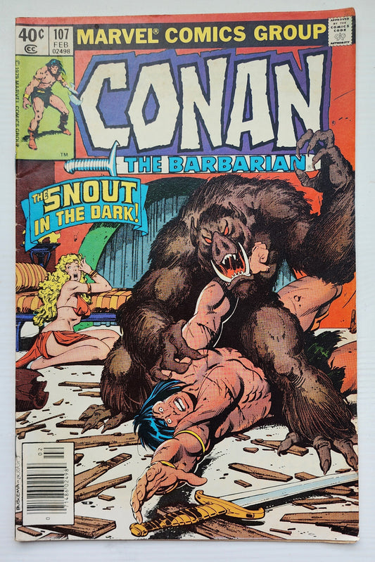 CONAN THE BARBARIAN #107 1980 NEWSSTAND Conan MARVEL COMICS
