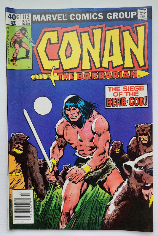 CONAN THE BARBARIAN #112 1980 NEWSSTAND Conan MARVEL COMICS