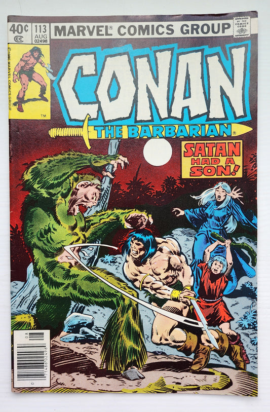 CONAN THE BARBARIAN #113 1980 NEWSSTAND Conan MARVEL COMICS