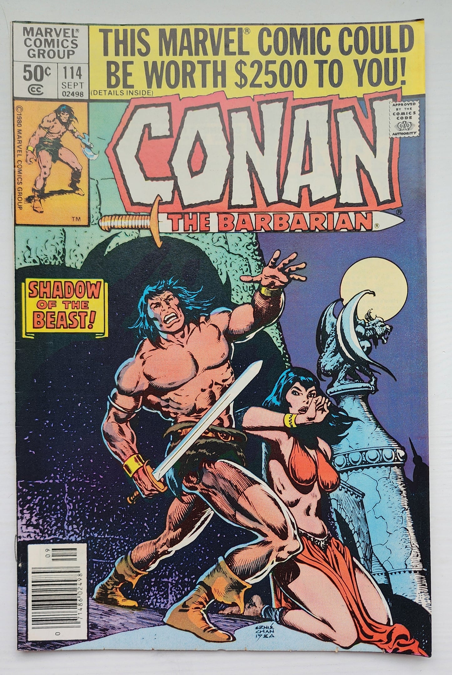 CONAN THE BARBARIAN #114 1980 NEWSSTAND Conan MARVEL COMICS