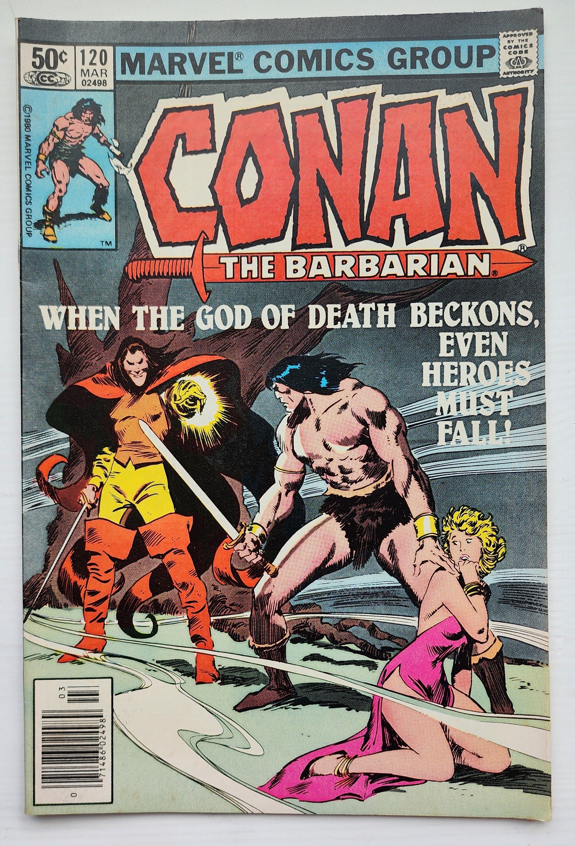 CONAN THE BARBARIAN #120 1981 NEWSSTAND Conan MARVEL COMICS