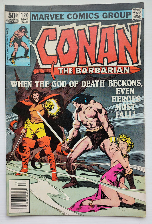 CONAN THE BARBARIAN #120 1981 NEWSSTAND Conan MARVEL COMICS