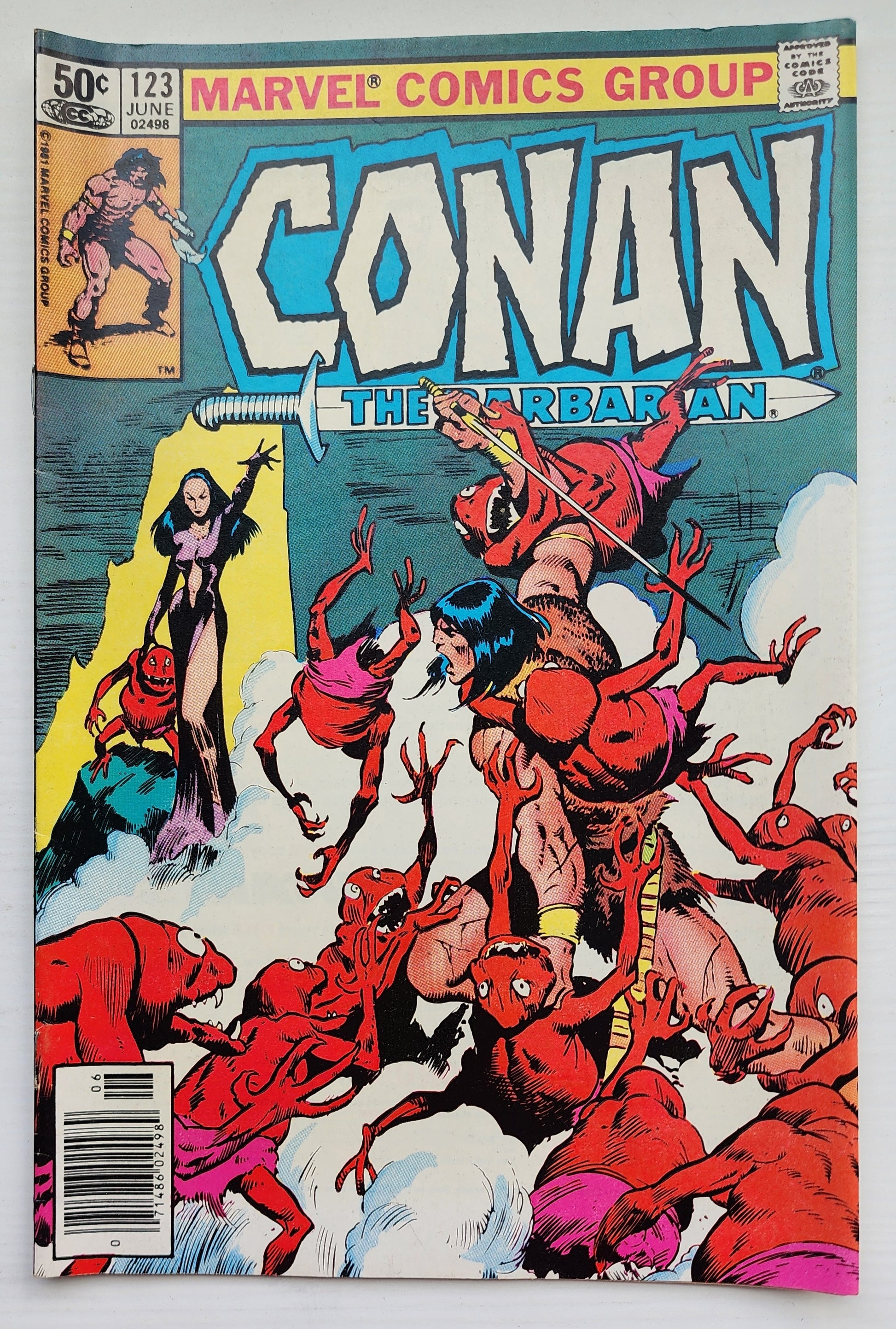 CONAN THE BARBARIAN #123 1981 NEWSSTAND Conan MARVEL COMICS
