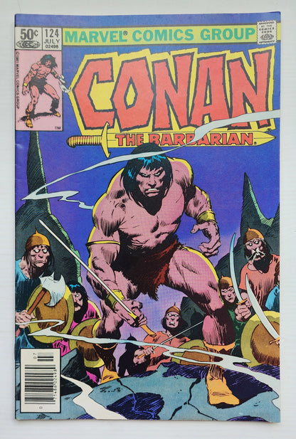 CONAN THE BARBARIAN #124 1981 NEWSSTAND Conan MARVEL COMICS