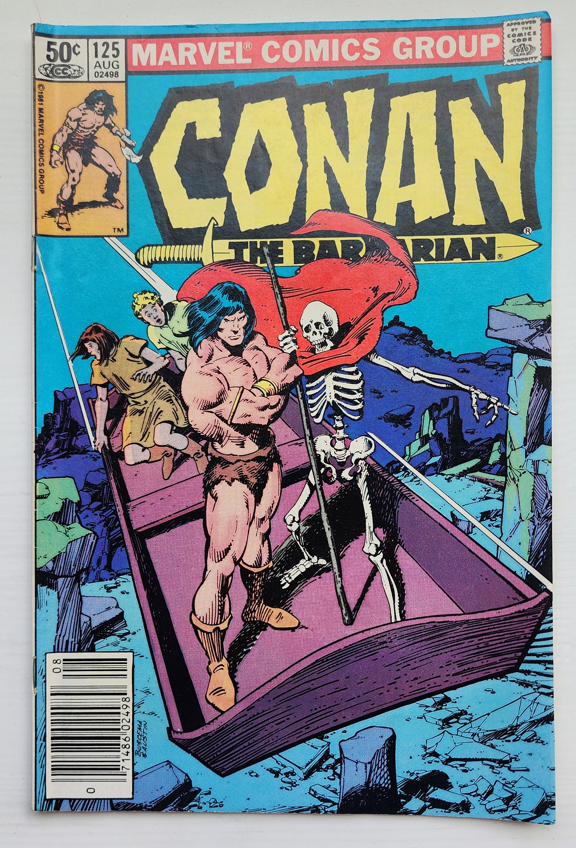 CONAN THE BARBARIAN #125 1981 NEWSSTAND Conan MARVEL COMICS