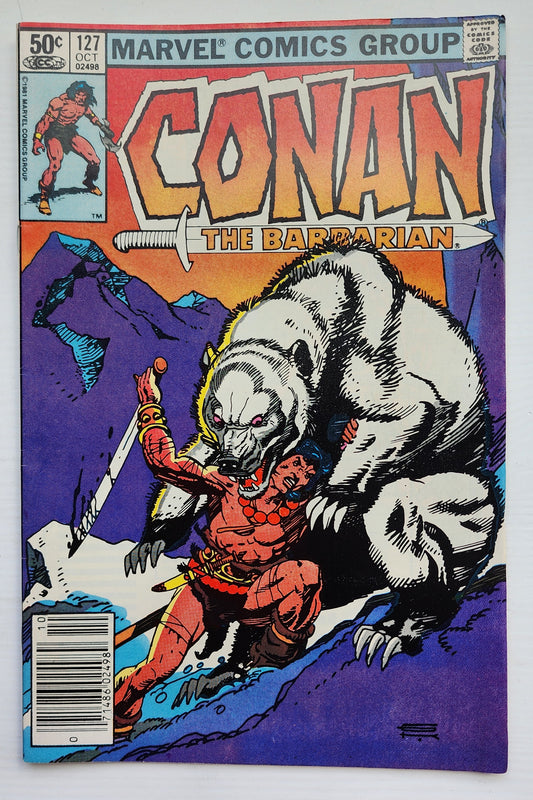 CONAN THE BARBARIAN #127 1981 NEWSSTAND Conan MARVEL COMICS