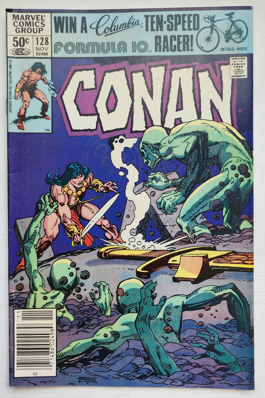 CONAN THE BARBARIAN #128 1981 NEWSSTAND Conan MARVEL COMICS