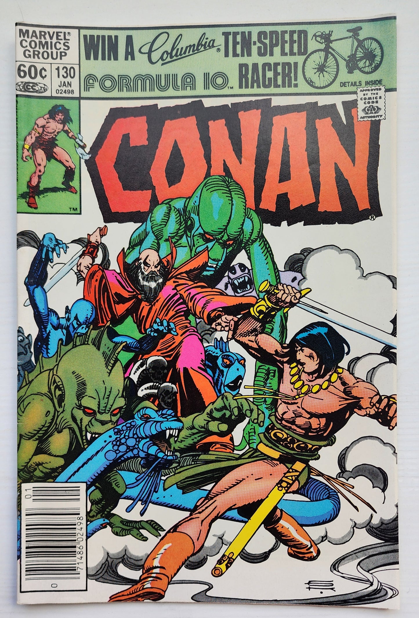 CONAN THE BARBARIAN #130 1982 NEWSSTAND Conan MARVEL COMICS