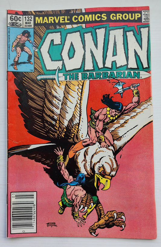 CONAN THE BARBARIAN #132 1982 NEWSSTAND Conan MARVEL COMICS