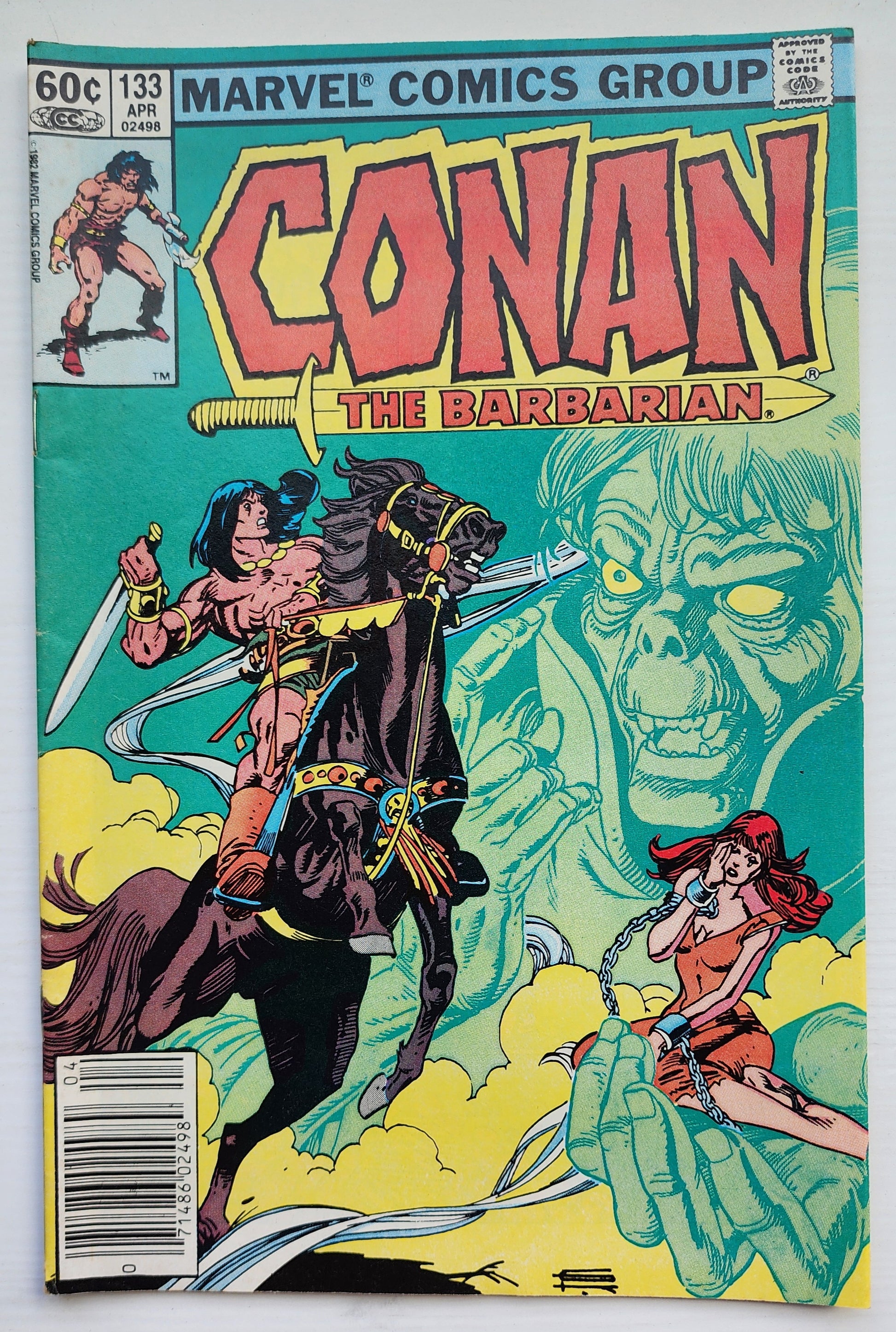 CONAN THE BARBARIAN #133 1982 NEWSSTAND Conan MARVEL COMICS