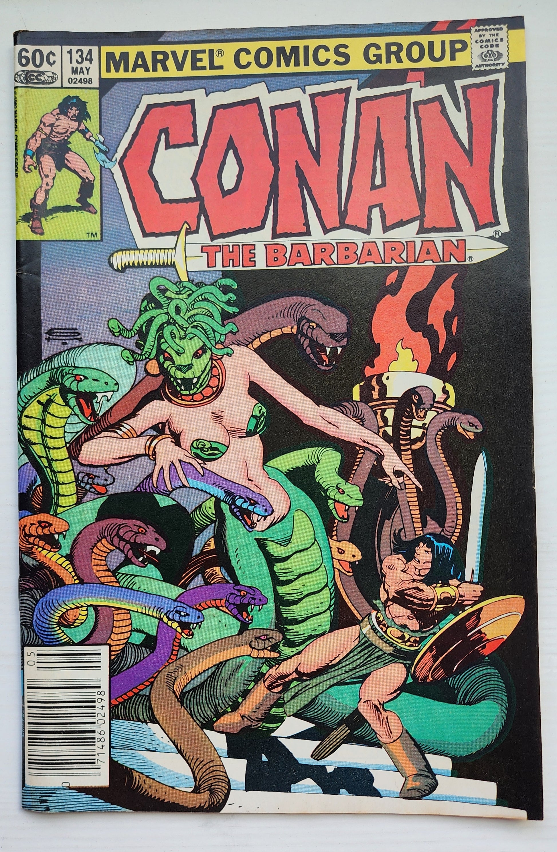 CONAN THE BARBARIAN #134 1982 NEWSSTAND Conan MARVEL COMICS