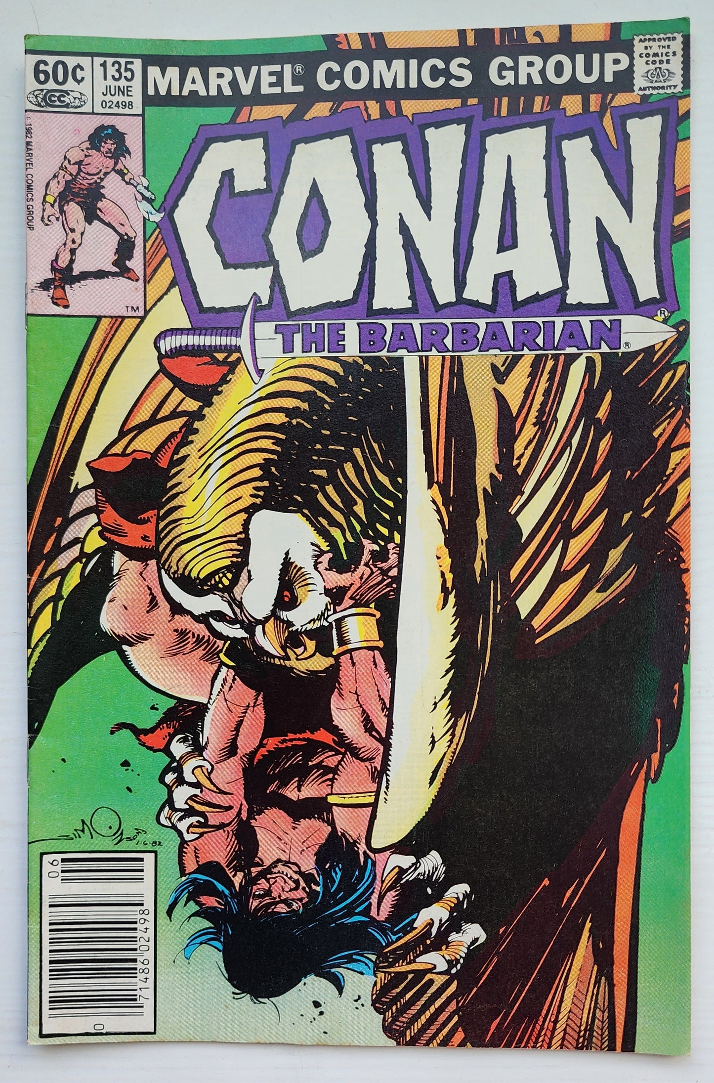 CONAN THE BARBARIAN #135 1982 NEWSSTAND Conan MARVEL COMICS