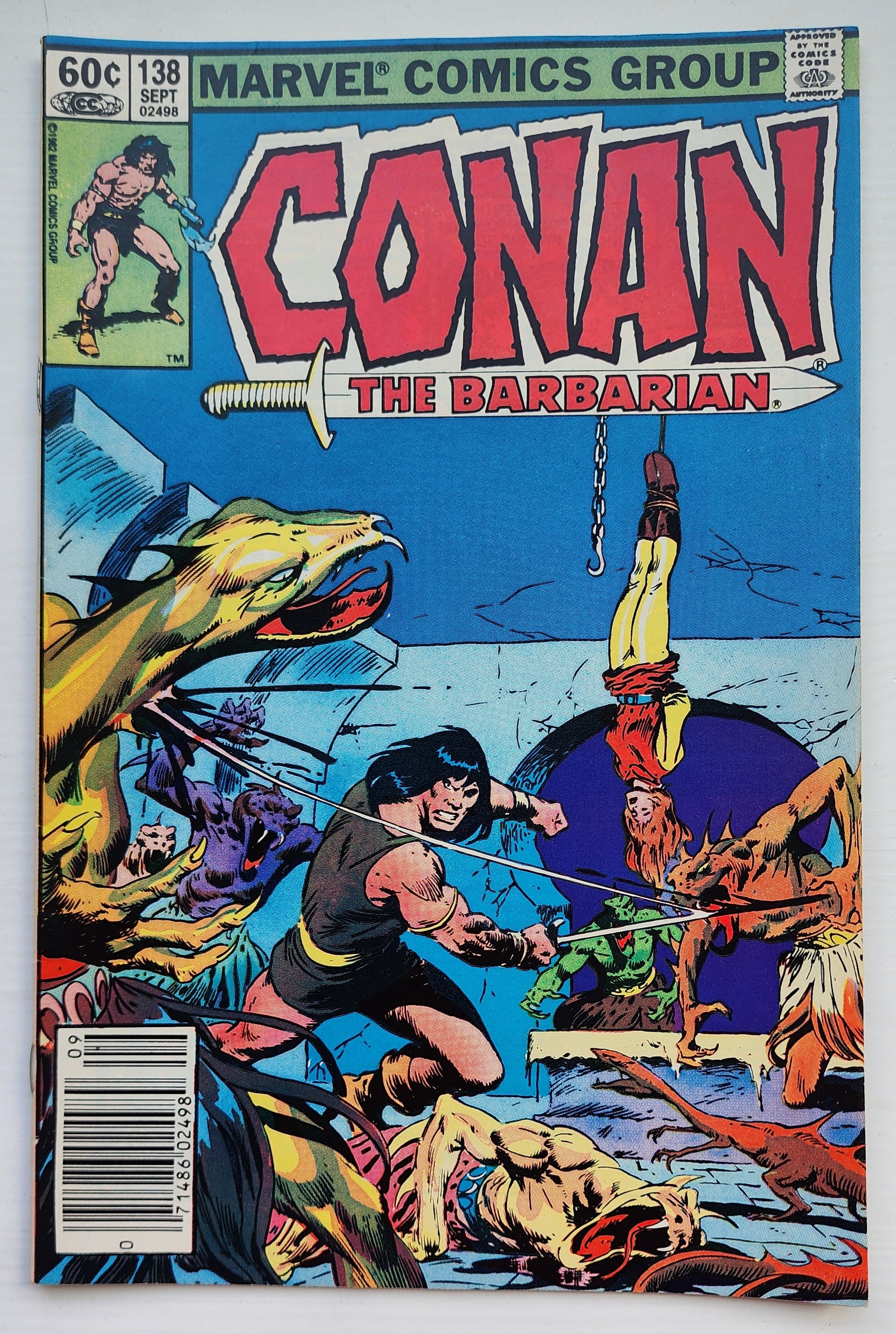 CONAN THE BARBARIAN #138 1982 NEWSSTAND Conan MARVEL COMICS