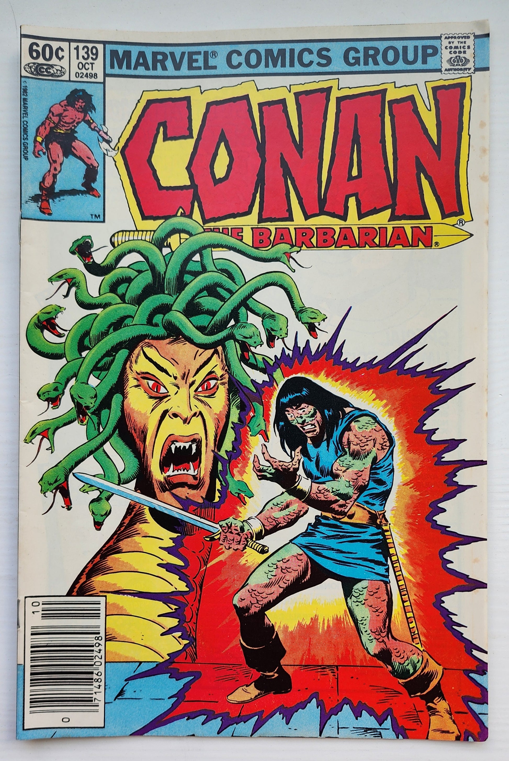 CONAN THE BARBARIAN #139 1982 NEWSSTAND Conan MARVEL COMICS
