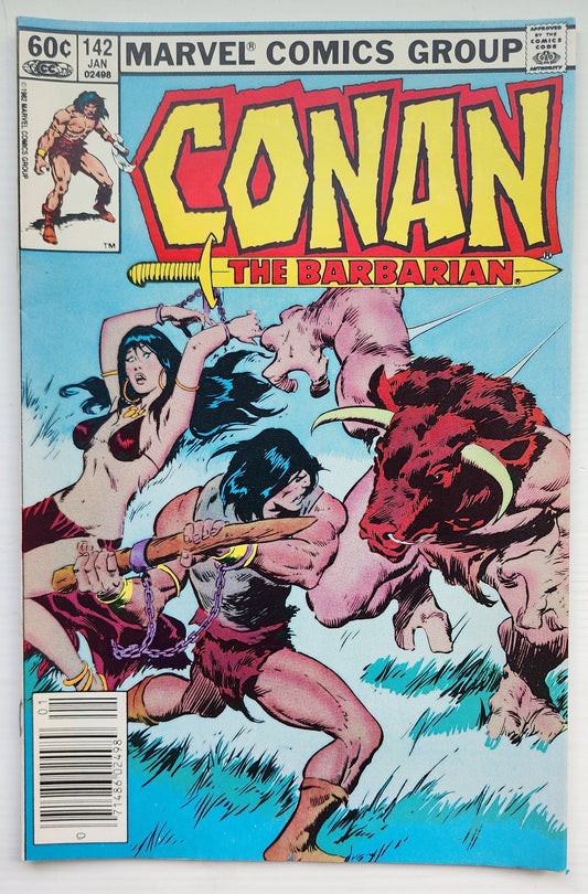 CONAN THE BARBARIAN #142 1983 NEWSSTAND Conan MARVEL COMICS