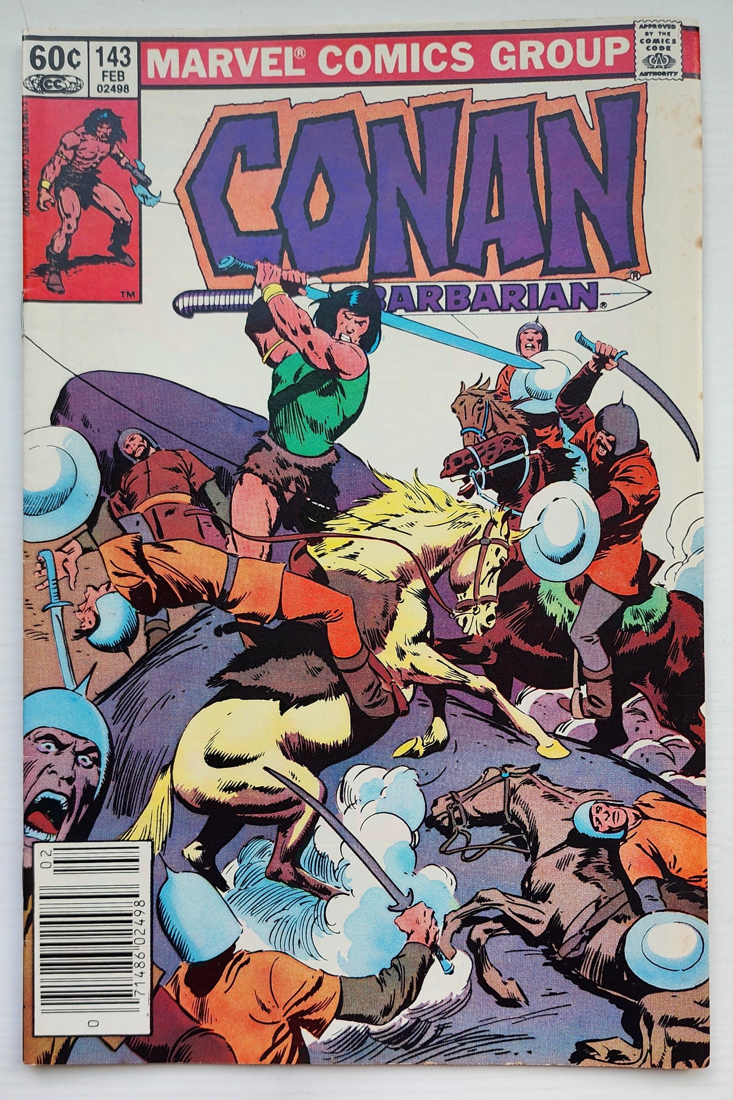CONAN THE BARBARIAN #143 1983 NEWSSTAND Conan MARVEL COMICS