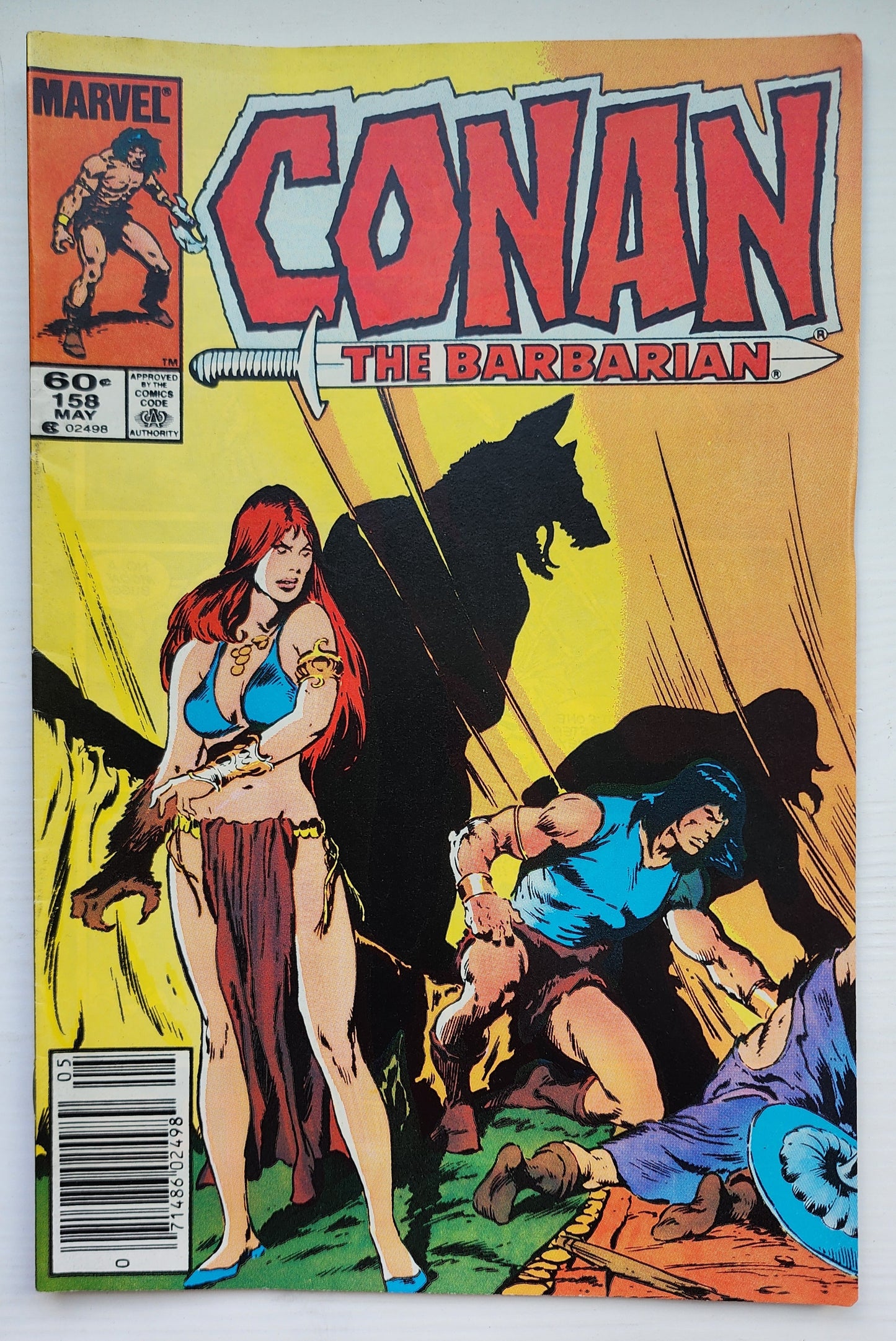 CONAN THE BARBARIAN #158 1984 NEWSSTAND Conan MARVEL COMICS