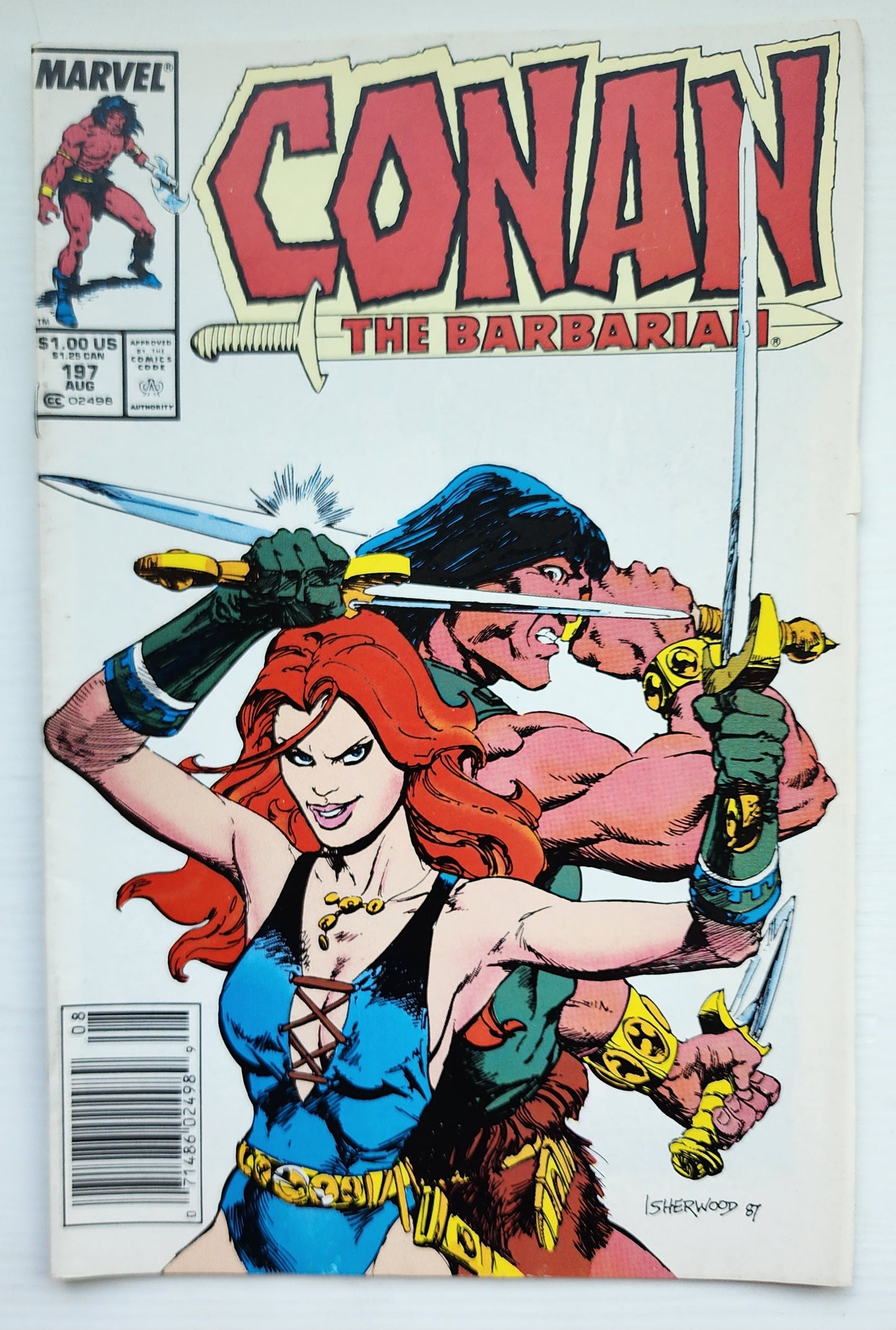 CONAN THE BARBARIAN #197 1987 NEWSSTAND Conan MARVEL COMICS