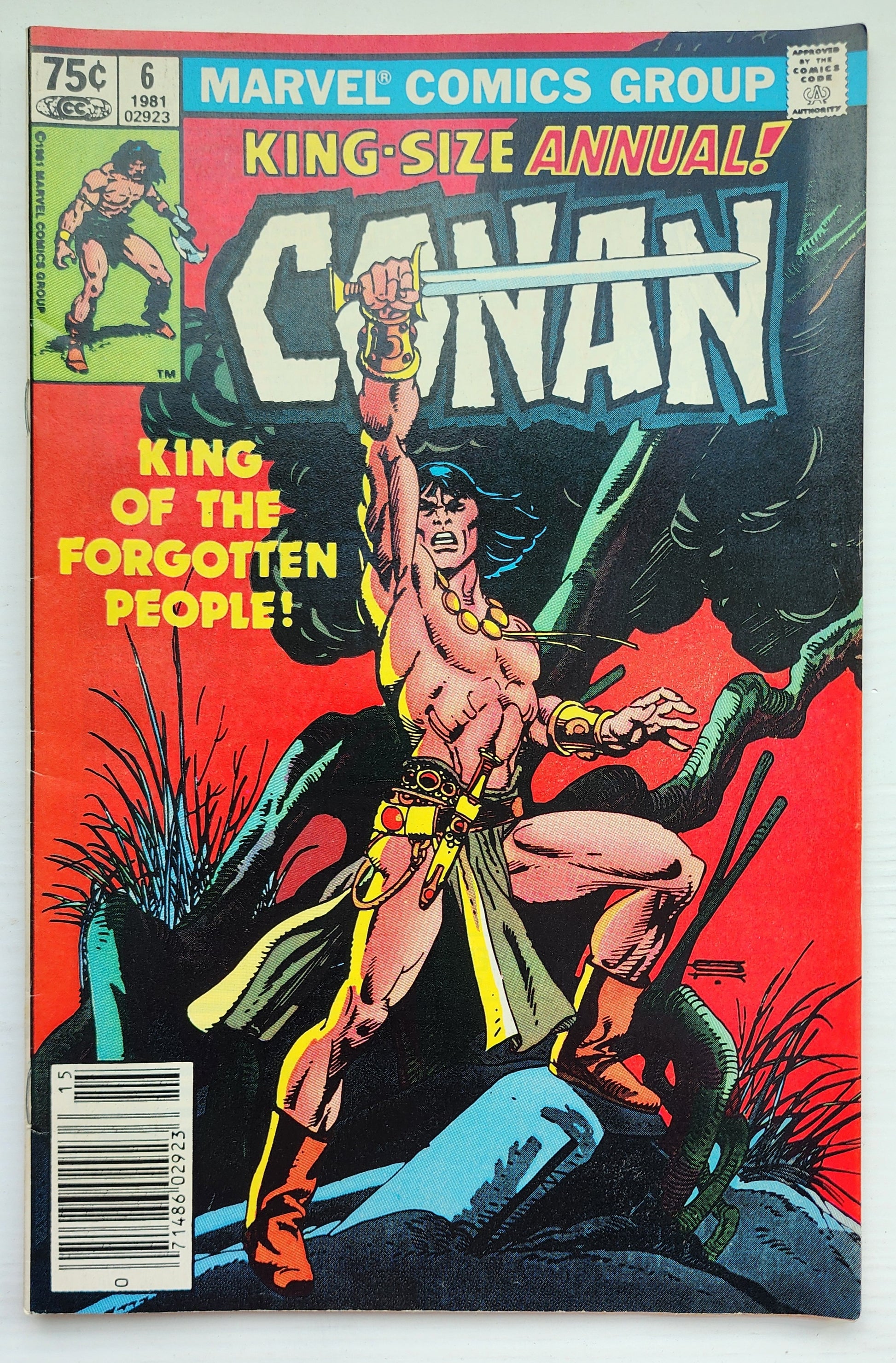 CONAN KING-SIZE ANNUAL #6 1981 NEWSSTAND Conan MARVEL COMICS