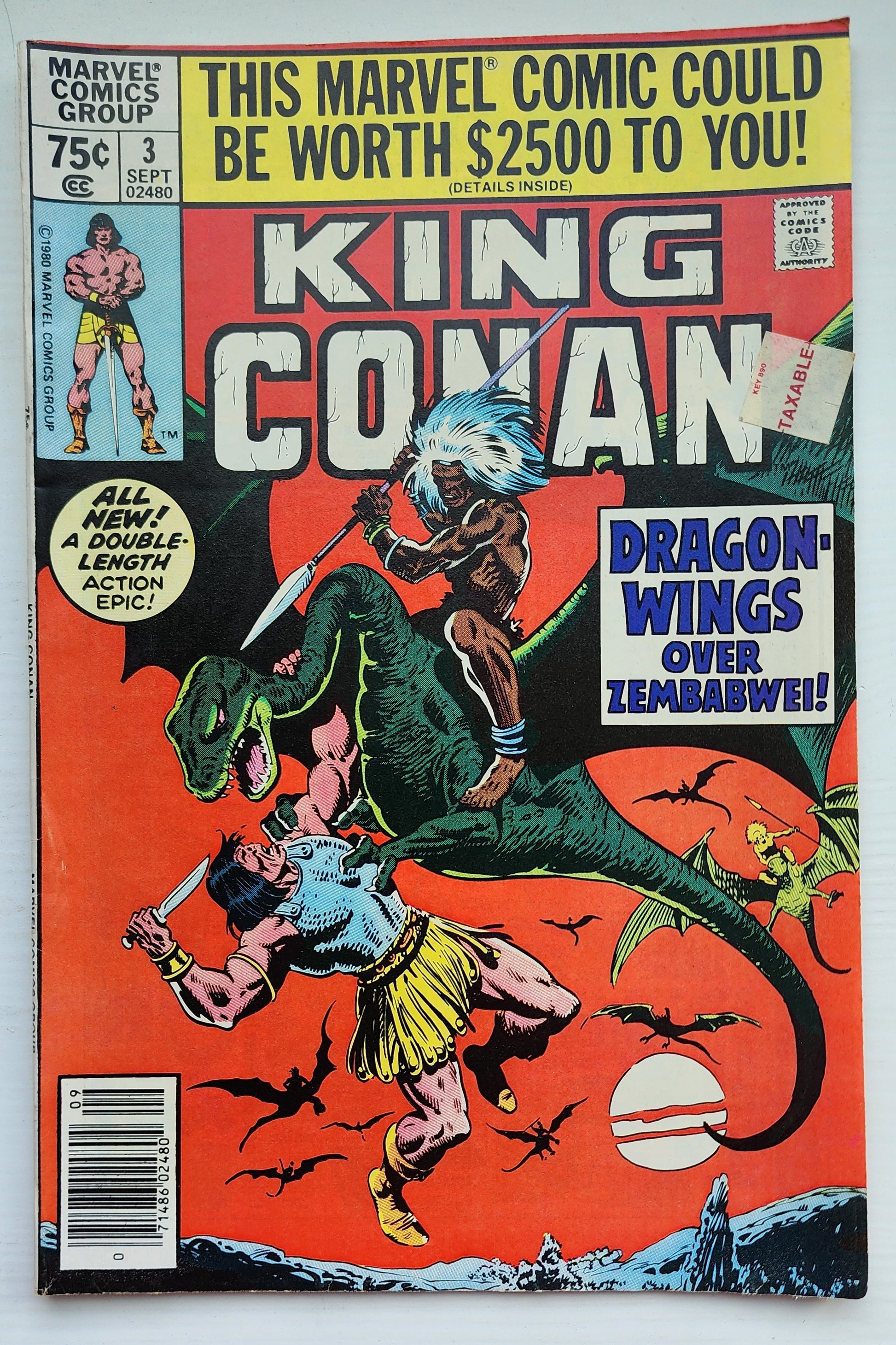 KING CONAN #3 1980 NEWSSTAND Conan MARVEL COMICS