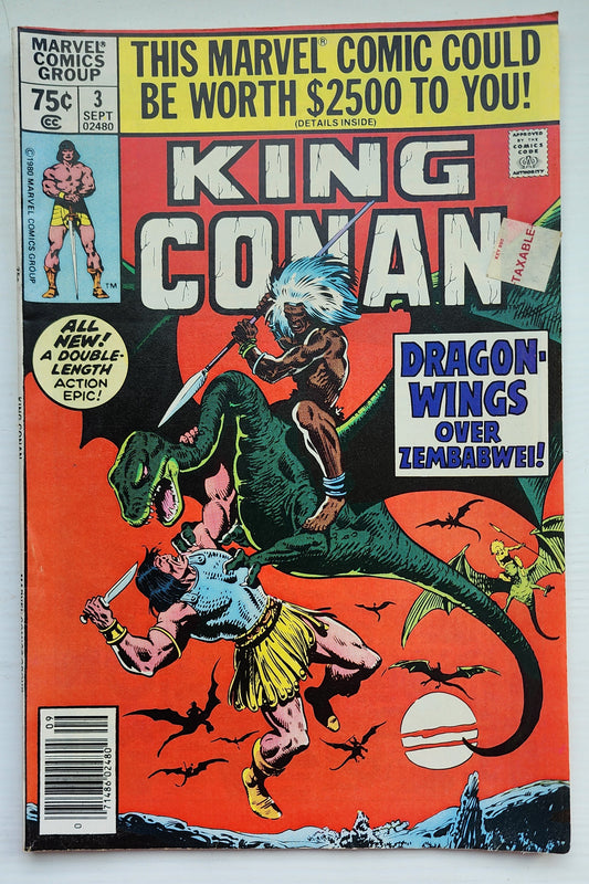KING CONAN #3 1980 NEWSSTAND Conan MARVEL COMICS