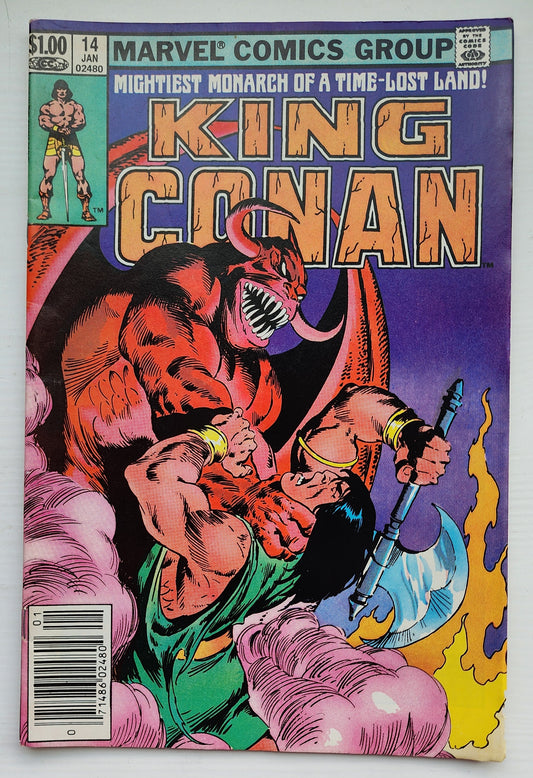 KING CONAN #14 1982 NEWSSTAND Conan MARVEL COMICS