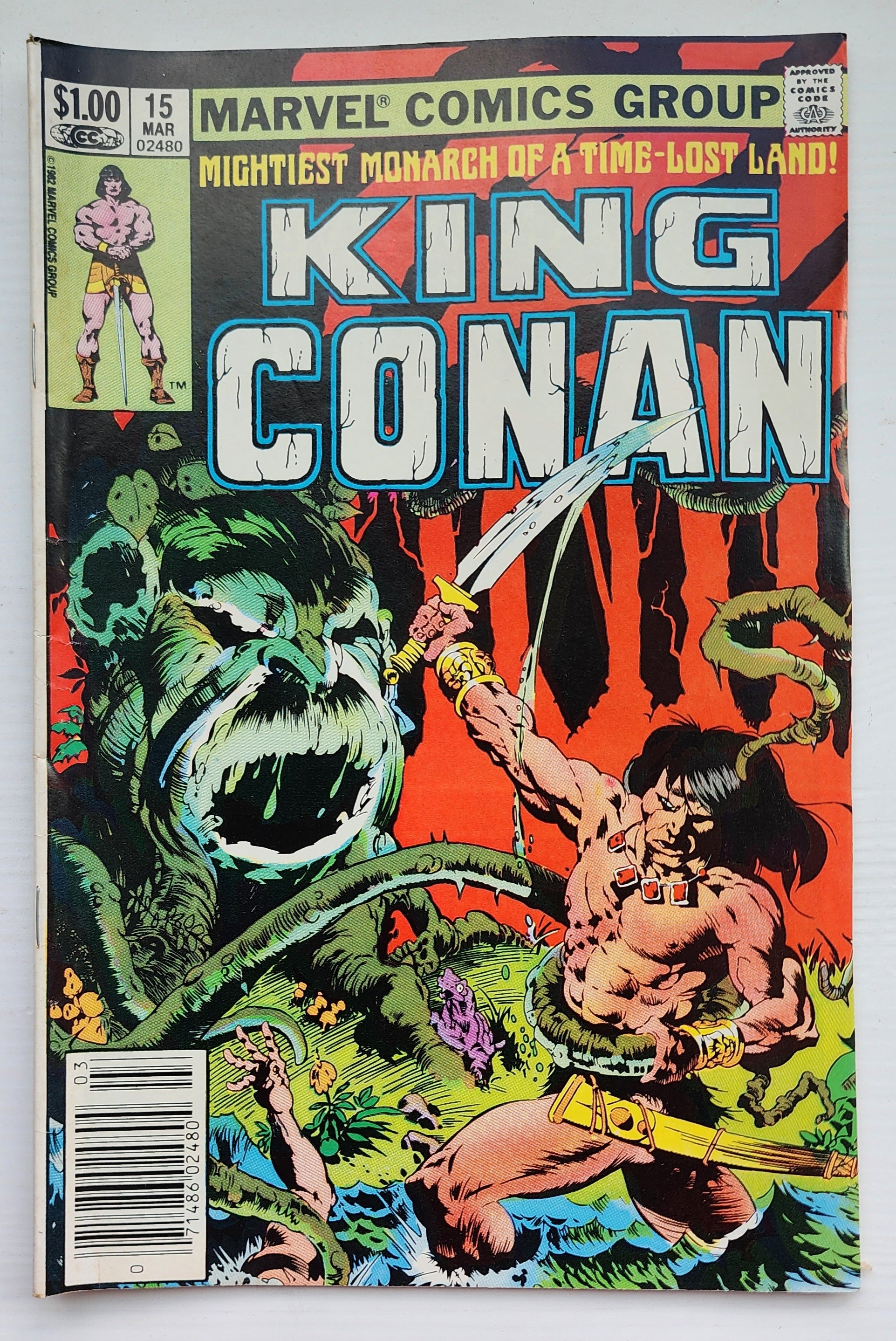 KING CONAN #15 1982 NEWSSTAND Conan MARVEL COMICS