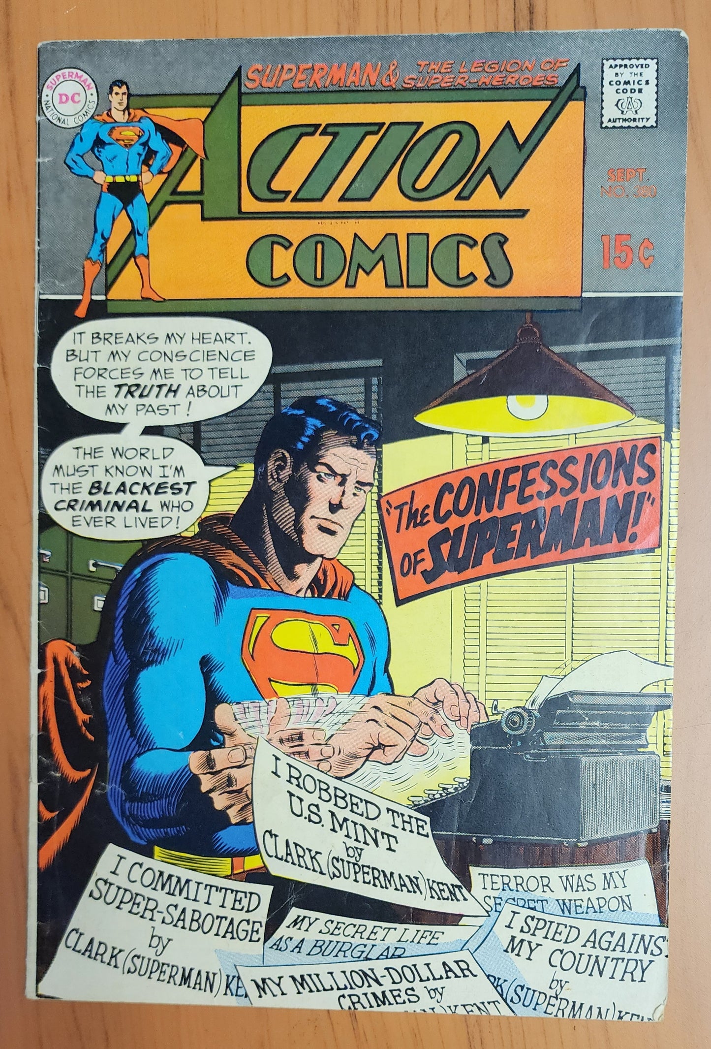 ACTION COMICS #380 1969 Action Comics DC COMICS