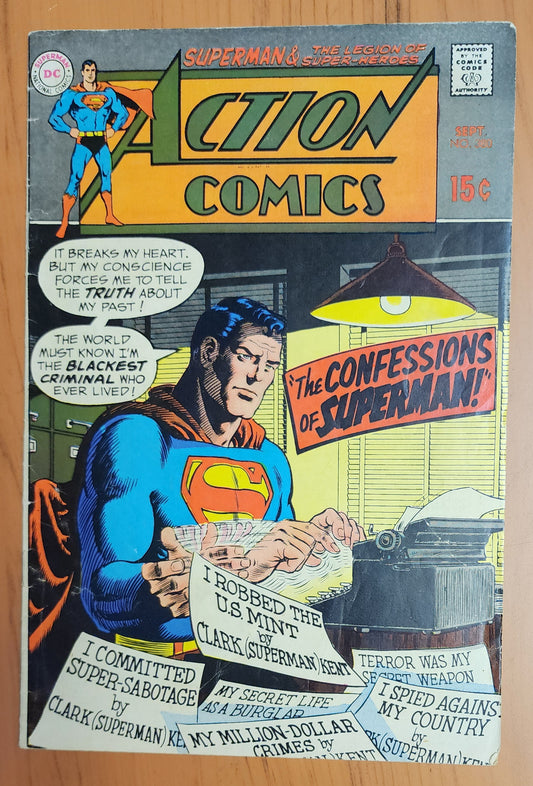 ACTION COMICS #380 1969 Action Comics DC COMICS