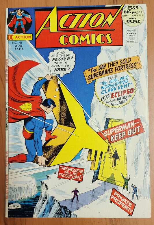 ACTION COMICS #411 1972 Action Comics DC COMICS