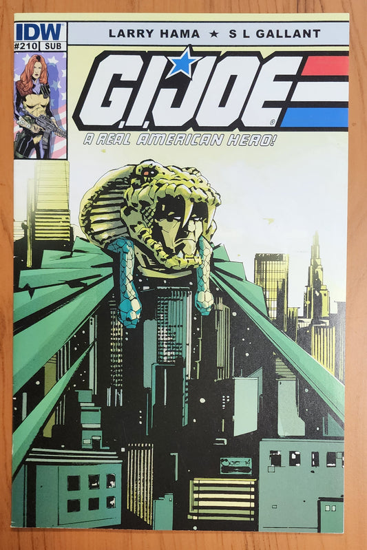 GI JOE A REAL AMERICAN HERO #210 SUBSCRIPTION VARIANT 2015 GI Joe IDW