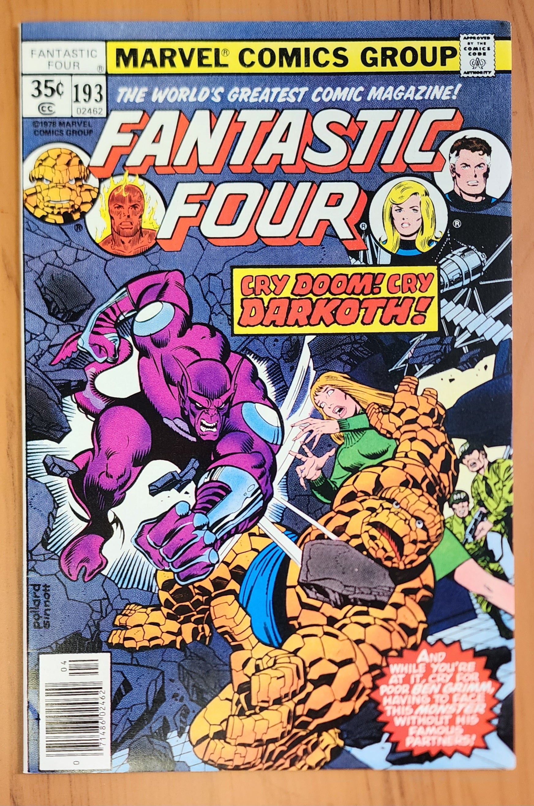 FANTASTIC FOUR #193 1978 [J01] Fantastic Four MARVEL COMICS